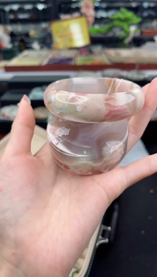 石英质玉手镯未镶嵌60圈口（赠品镯心）6541659