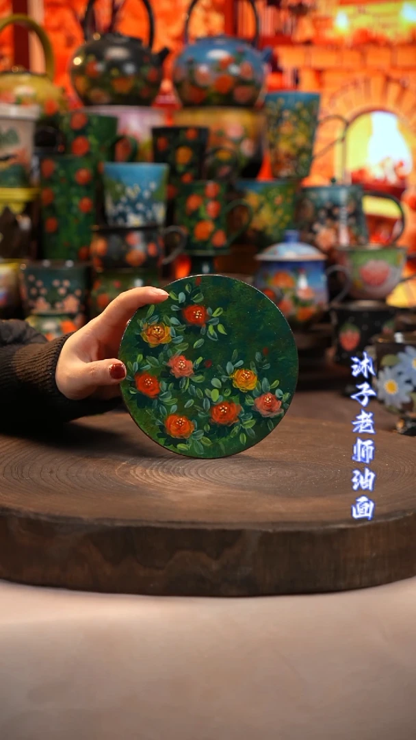 油画   釉下彩   碟子