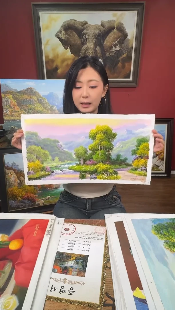 油画【23号】约53*35cm丨朝鲜原创纯手绘孤品油画丨顺丰包邮