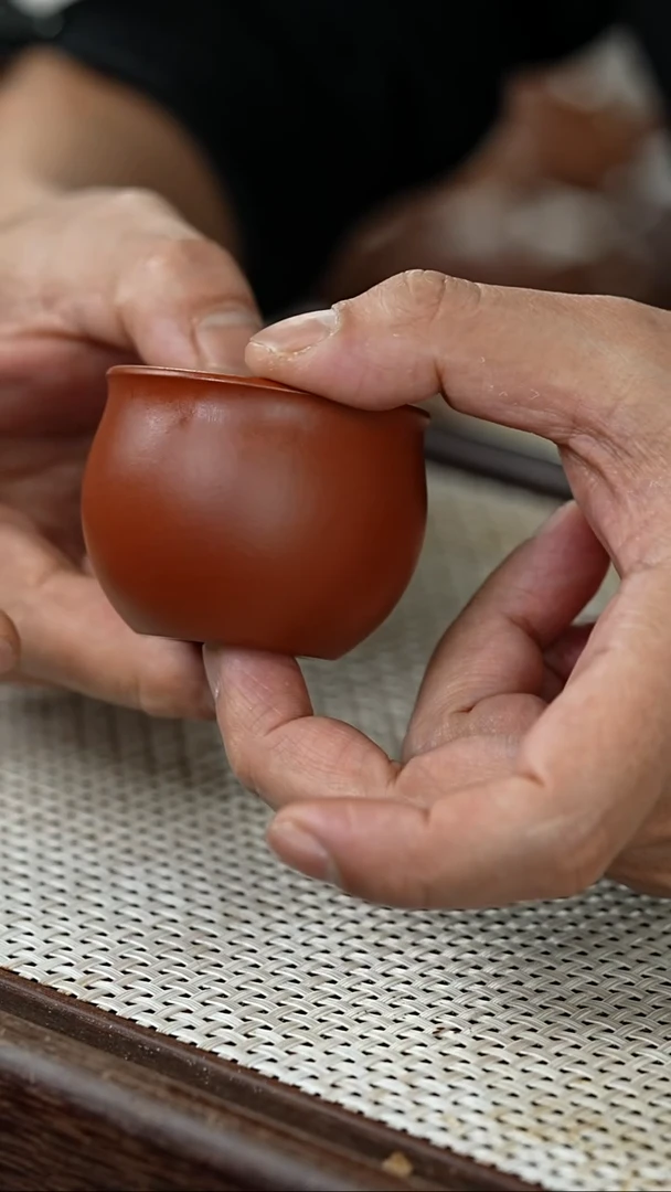 【闪购商品】紫砂其他@@aa13564朱泥小手工杯