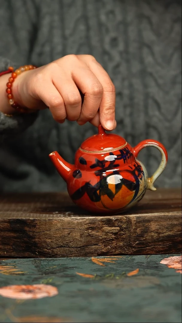 【闪购商品】杯杯釉下彩手工手绘同款陶器