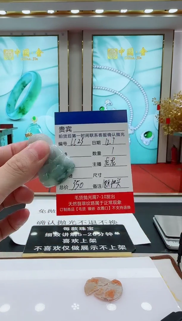 18K金镶嵌定制翡翠LL23翡翠吊坠-多样性发其一