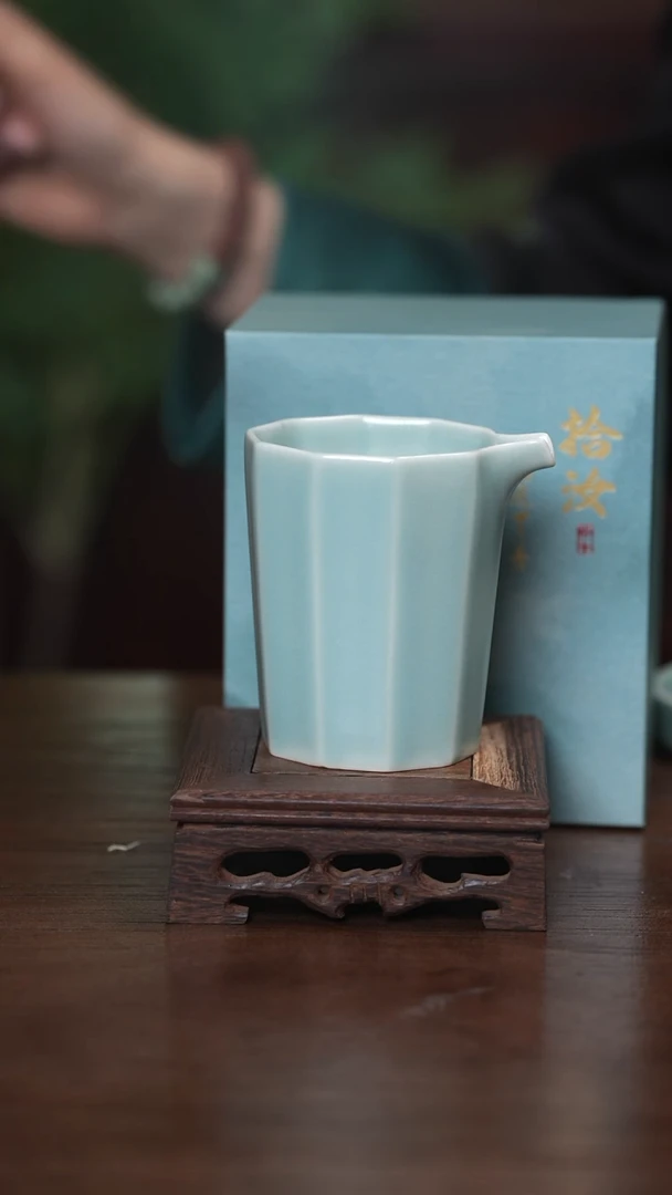 【闪购商品】清凉寺原产地仿古仿釉手工汝瓷十方公道