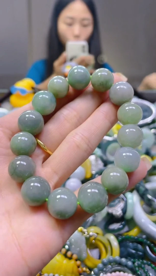 翡翠未镶嵌颈饰13MM/N/翡翠A货一图一物
