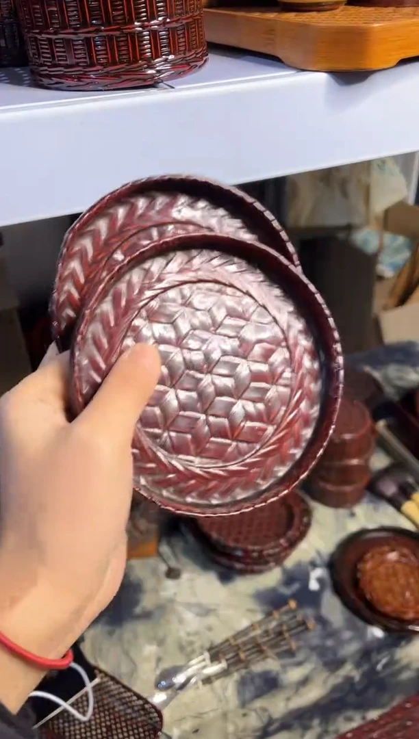 【闪购商品】竹编圆形尺寸直径12cm