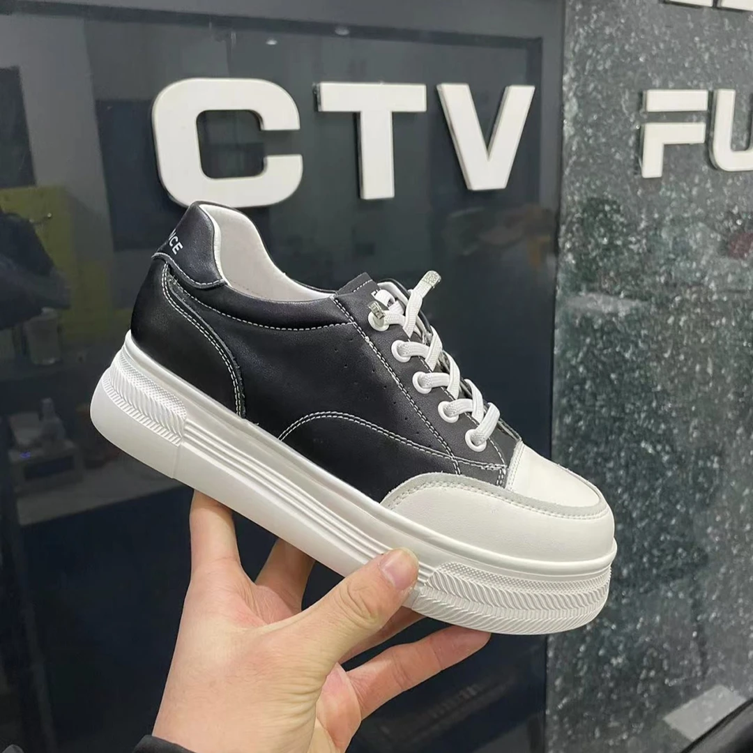 1761 B 休闲鞋免系带护士鞋女24新款厚底板鞋