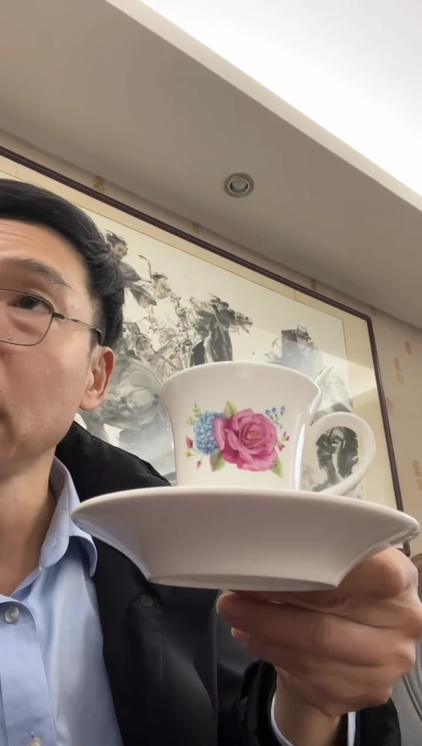 【闪购商品】绘画韩江书画-陶瓷咖啡杯