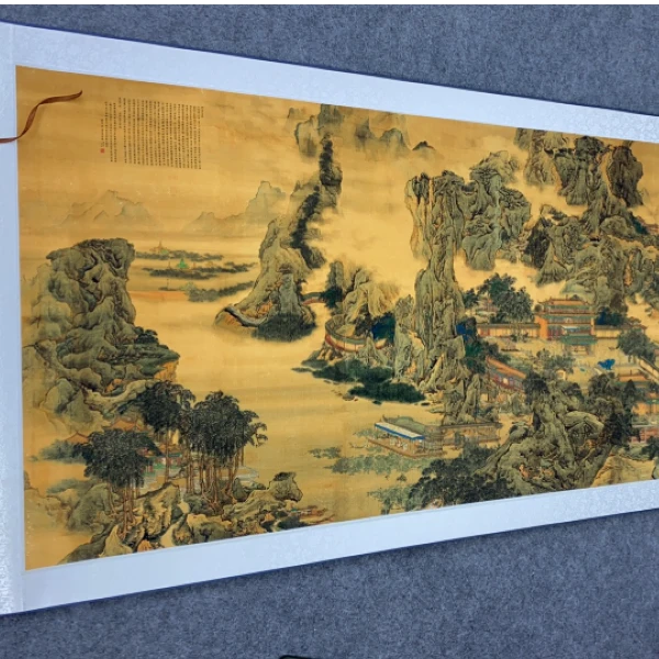 清代·袁江《阿房宫》260*80高清数字微喷 复刻 居家装饰挂画