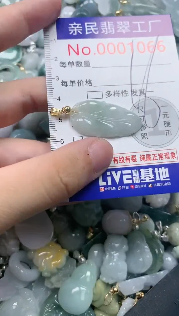 翡翠未镶嵌吊坠(不含链)1066