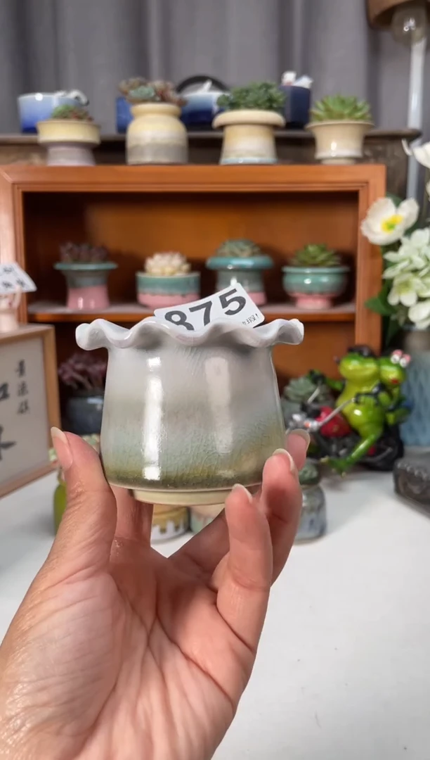 瓷片875知木小芳花盆编号