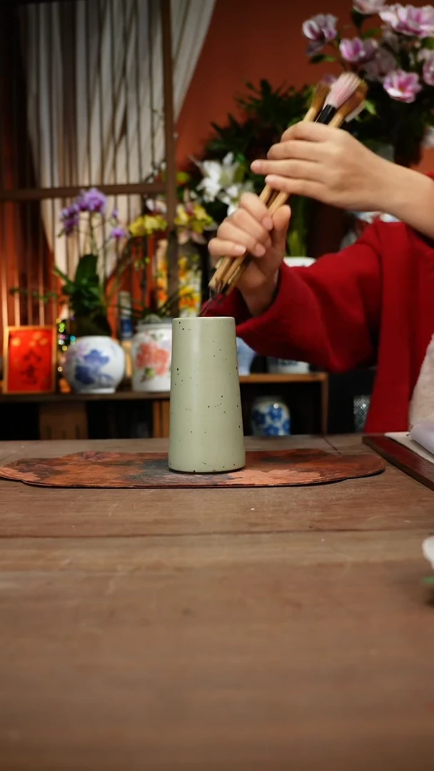 现代高温釉下彩手绘陶瓷餐具