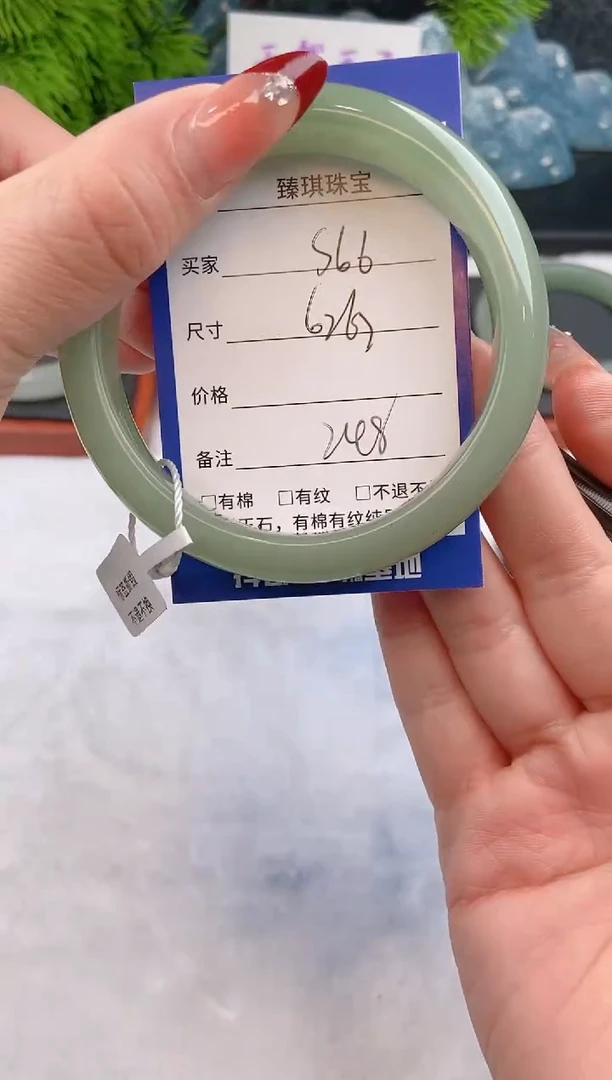 【闪购商品】石英质玉手镯未镶嵌s66东陵玉微色差