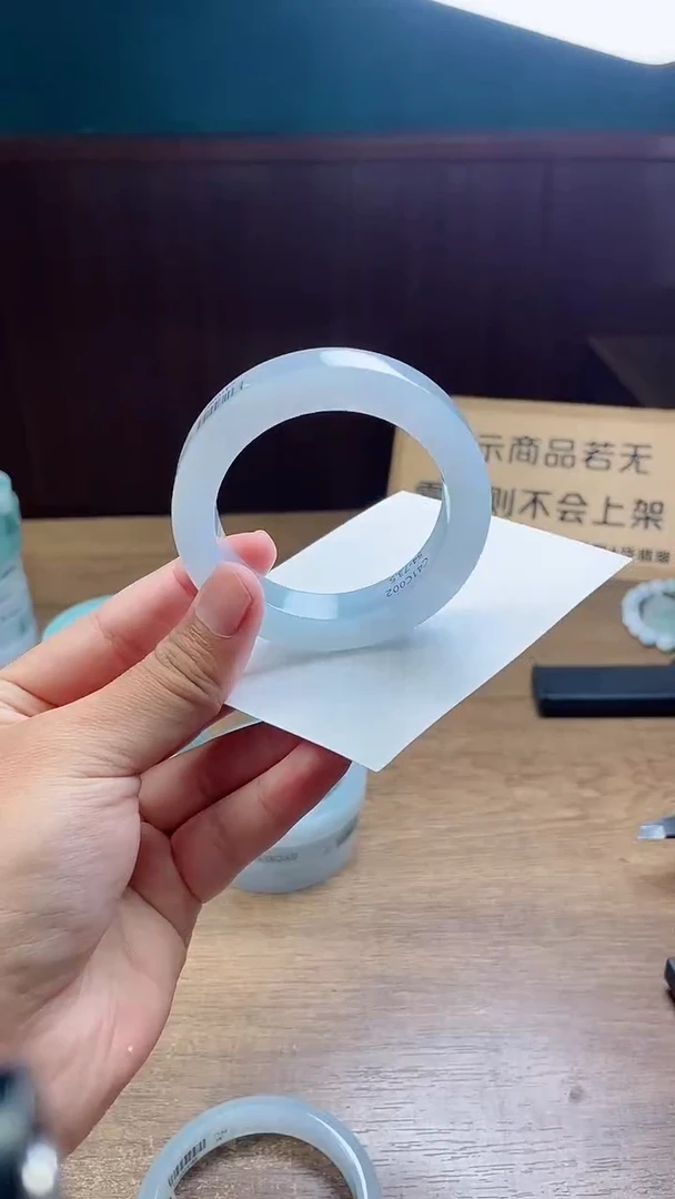 定制翡翠手镯未镶嵌飘***影定制
