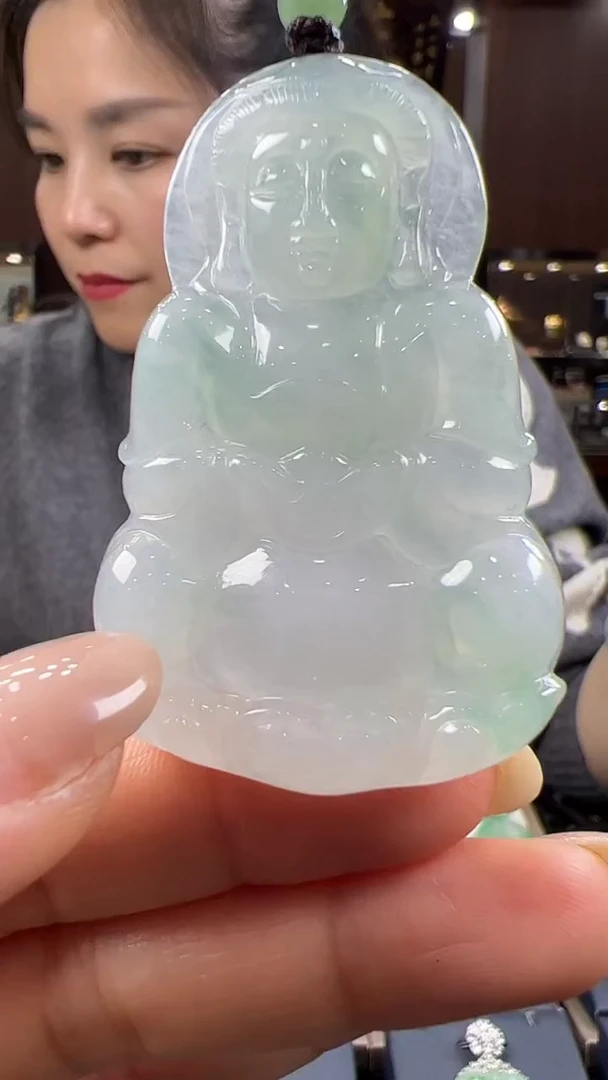 【闪购商品】翡翠挂件未镶嵌观音