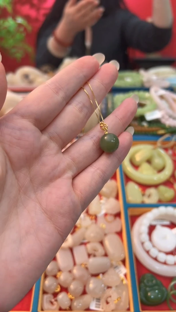 【闪购商品】和田玉吊坠未镶嵌青黄口单珠吊坠