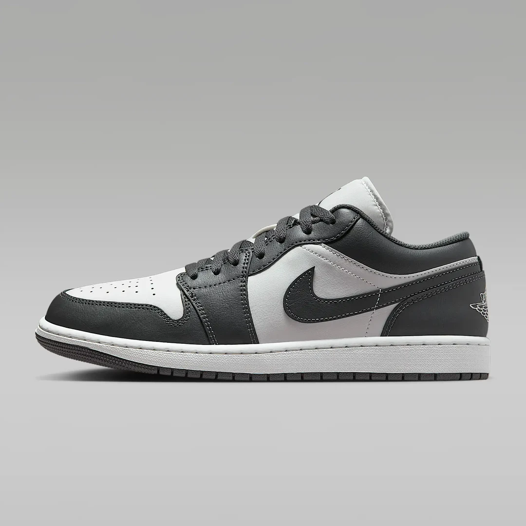 耐克/NIKE男款AJ1复古运动休闲低帮实战耐磨篮球鞋铁灰553558-044