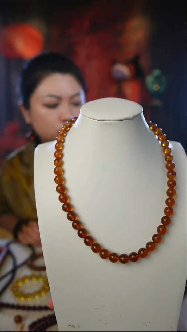 【闪购商品】琥珀颈饰未镶嵌紫罗兰深色