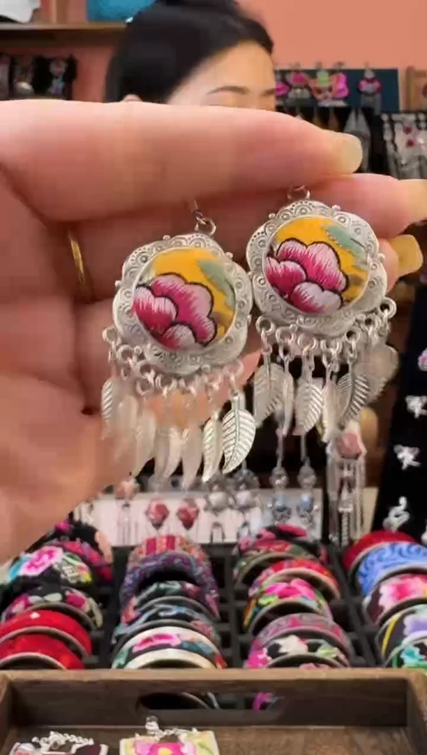 织绣艺枝独绣老绣饰品63