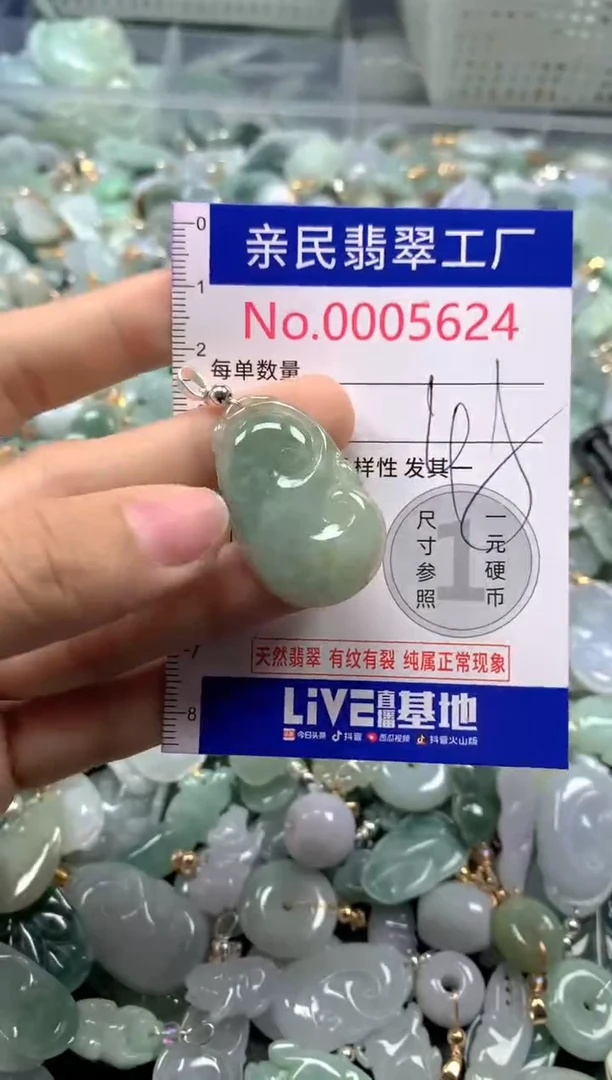 吊坠(不含链)未镶嵌翡翠5624