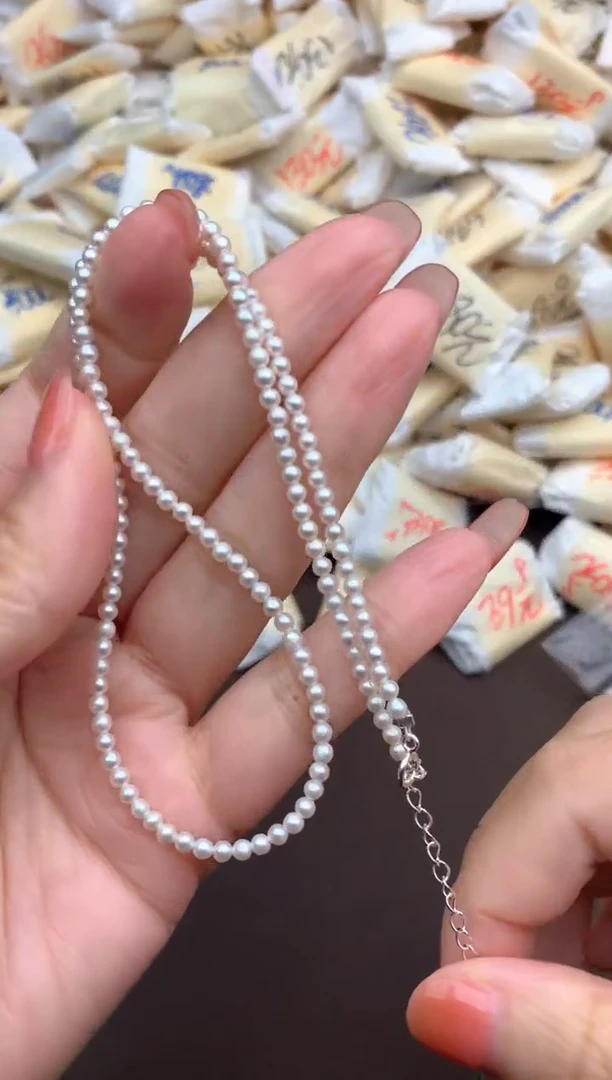 【闪购商品】淡水珍珠颈饰银S925镶嵌一