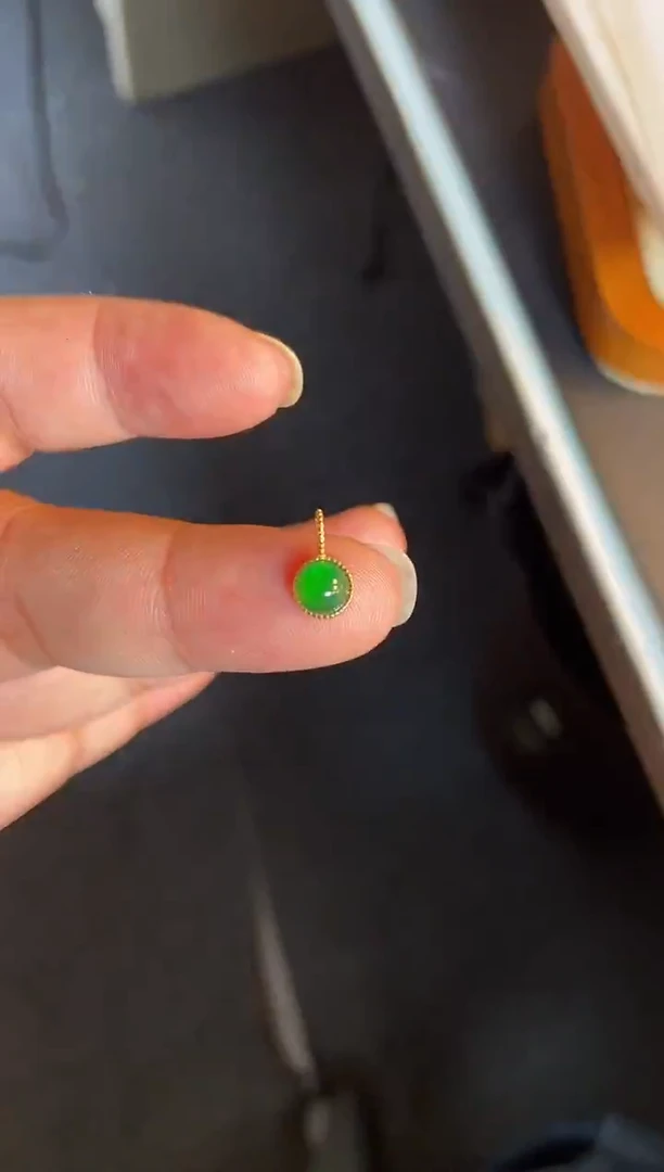 吊坠(不含链)银S925镶嵌翡翠1