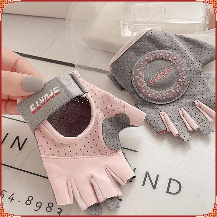 健身手套女壶铃器械单杠锻炼护腕训练防滑半指男运动防起茧薄D809