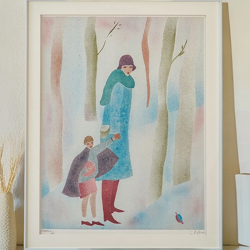 蹬红走绿｜克莱尔·阿斯泰克斯 Claire Astaix 点彩派 人物抽象绘画