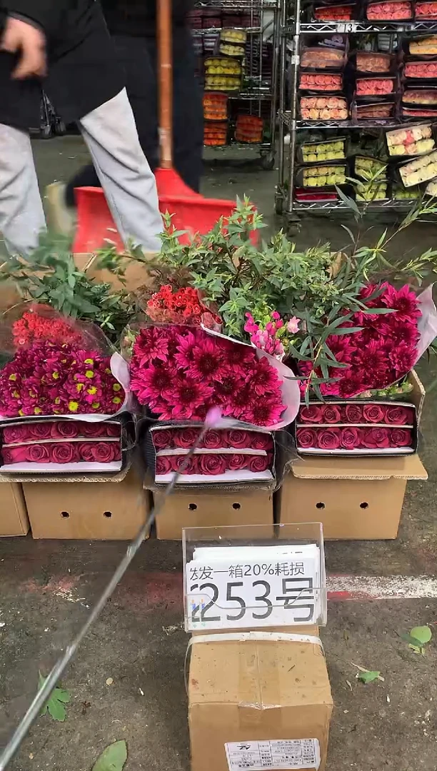 253号♥中通含20%耗损发一箱鲜花