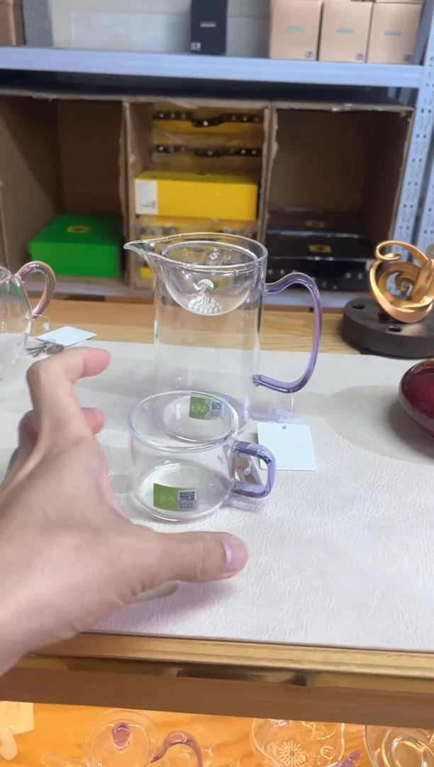 禾器/沁润茶海/浅紫+清禾杯浅紫一只