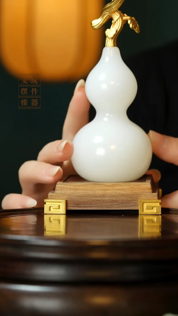 玉《龙头葫芦》手把件摆件