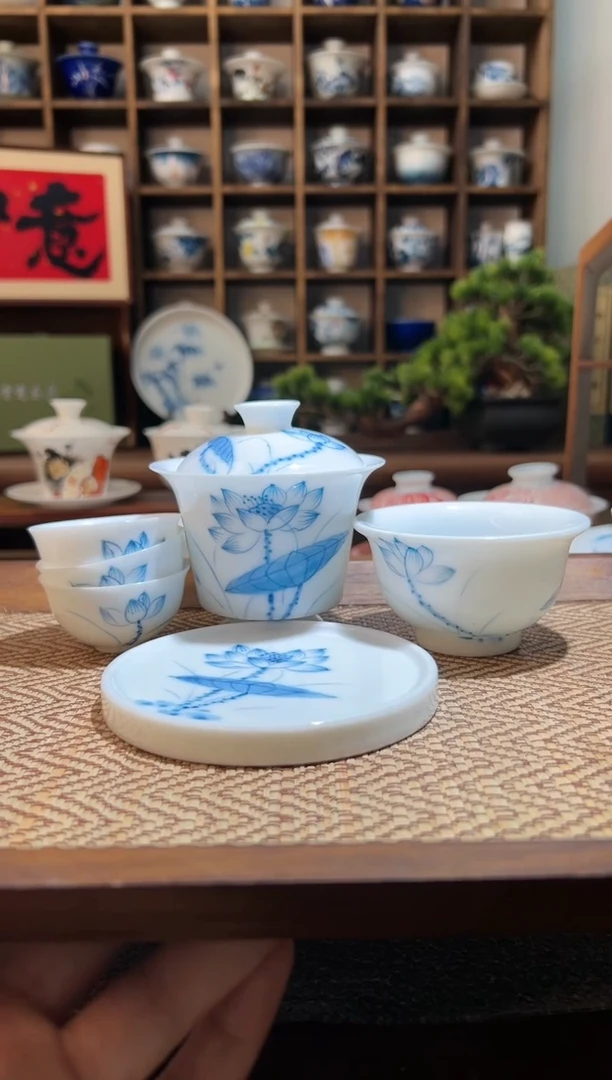 【闪购商品】手绘素荷花整套