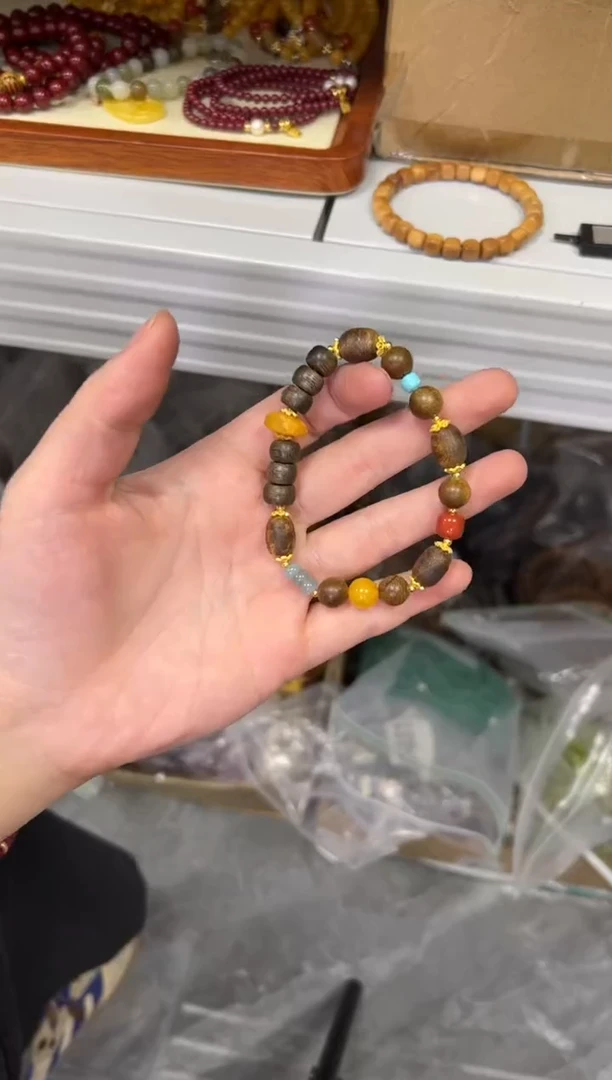 【闪购商品】蜜蜡手链未镶嵌蜜蜡多宝枣珠款手链[821]