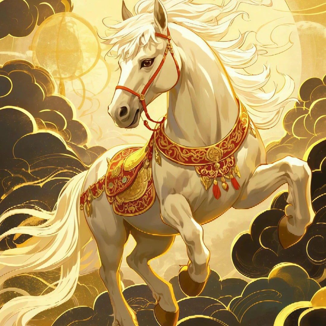 钻石画【马踏祥云】贴好可茴（8OO)创意挂饰定制