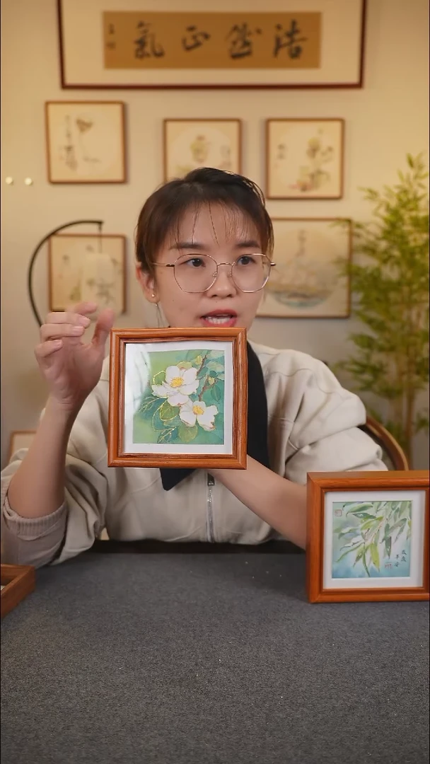 横款鹿鸣现代美术馆-岳倚竹老师作品