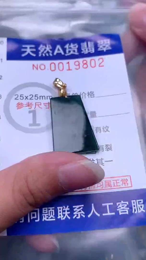 翡翠未镶嵌吊坠(不含链)1