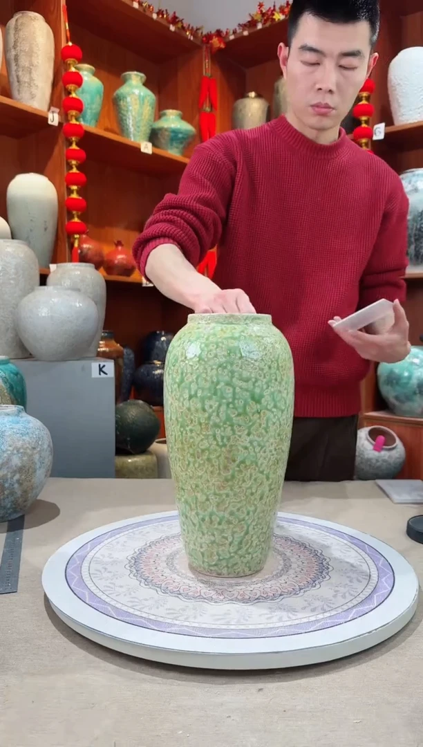 【闪购商品】瓶陶瓷花瓶 无花 春意盎然大号