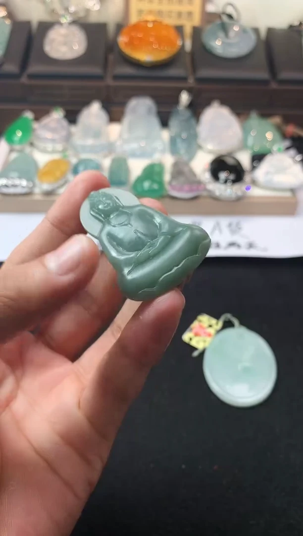 未镶嵌定制翡翠成*哥 4091毛货不退不换