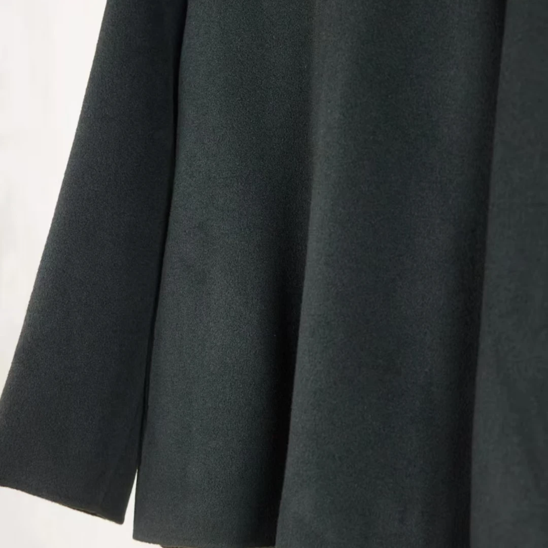 冬季打底百分百羊绒简约绿色风羊绒衫HZZZ2023-03B羊绒