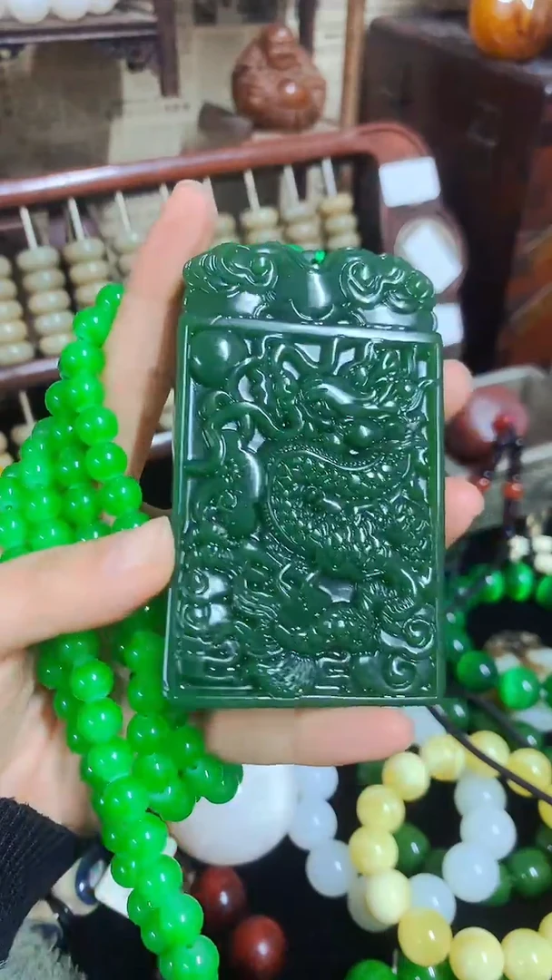 【闪购商品】和田玉（碧玉）颈饰未镶嵌主播推荐主播推荐