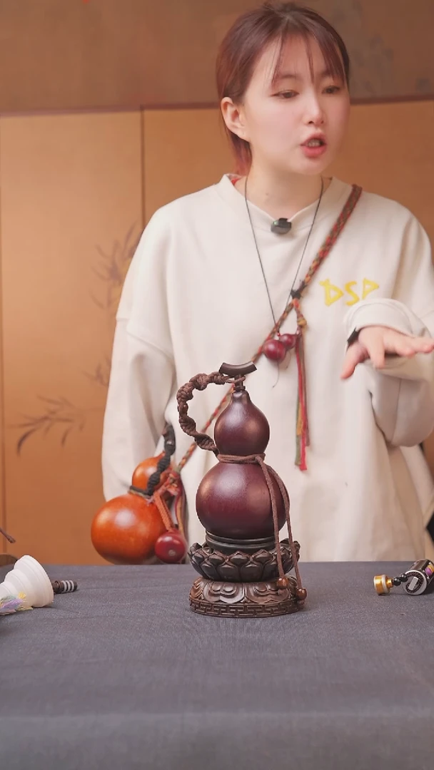 1382号链接精品大漆葫芦现货现发[一物一拍]不包含莲花底座