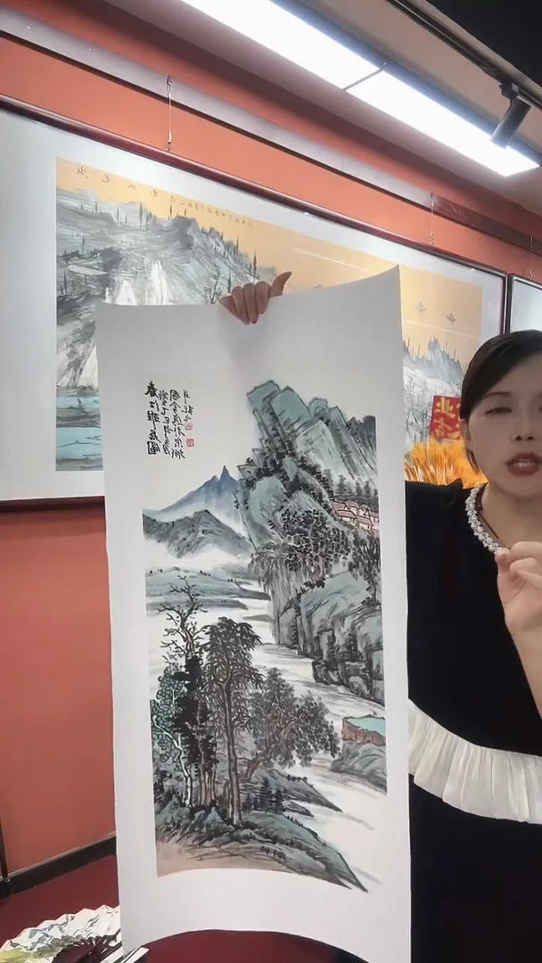 国画吴国会/扇面/国画