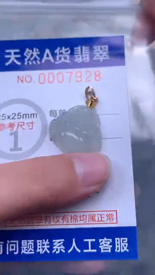 翡翠未镶嵌吊坠(不含链)1
