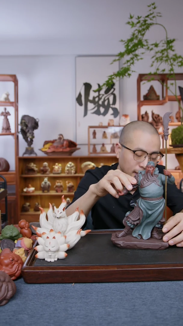 紫砂茶宠关公茶宠
