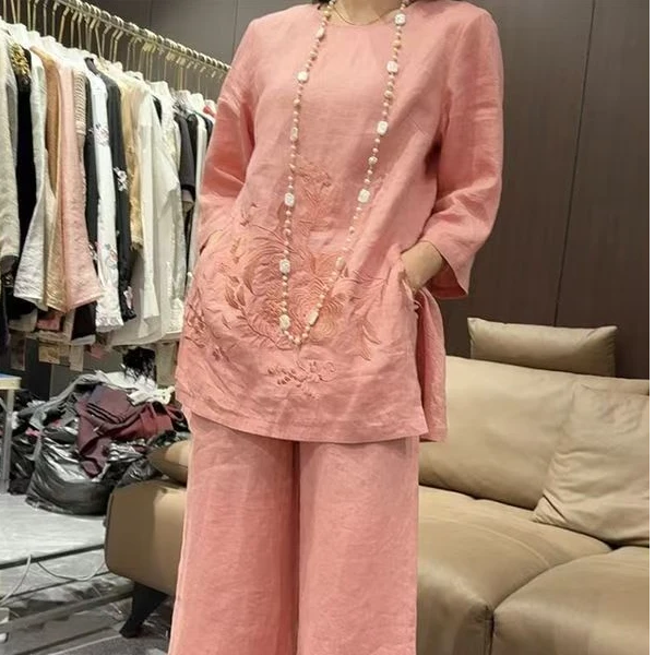 休闲风新中式时尚时尚套装