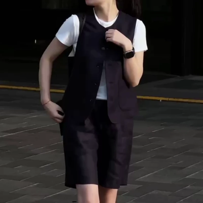 2025夏季新款时尚显瘦气质女士网红洋气三件套百搭款D6614