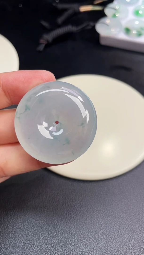 颈饰未镶嵌翡翠【41】平安扣 尺寸 38   10.1mm