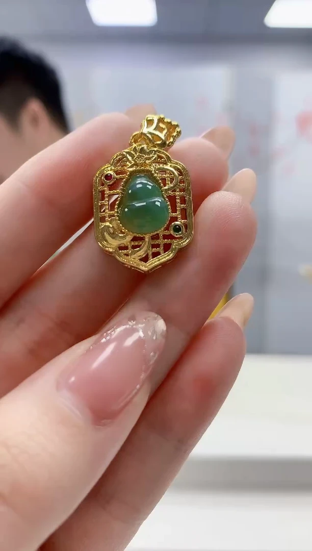 颈饰未镶嵌翡翠5028jw-jj挂件1