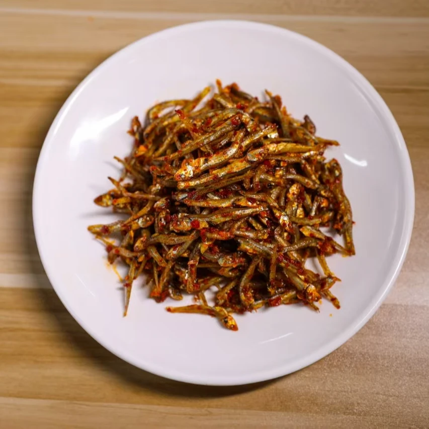 延边美食辣拌小银鱼泡菜朝鲜族风味下酒菜100g*2袋