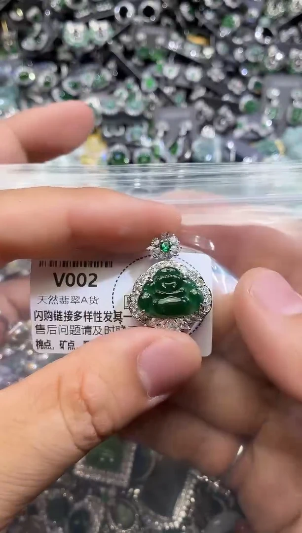 翡翠未镶嵌颈饰V002吊坠