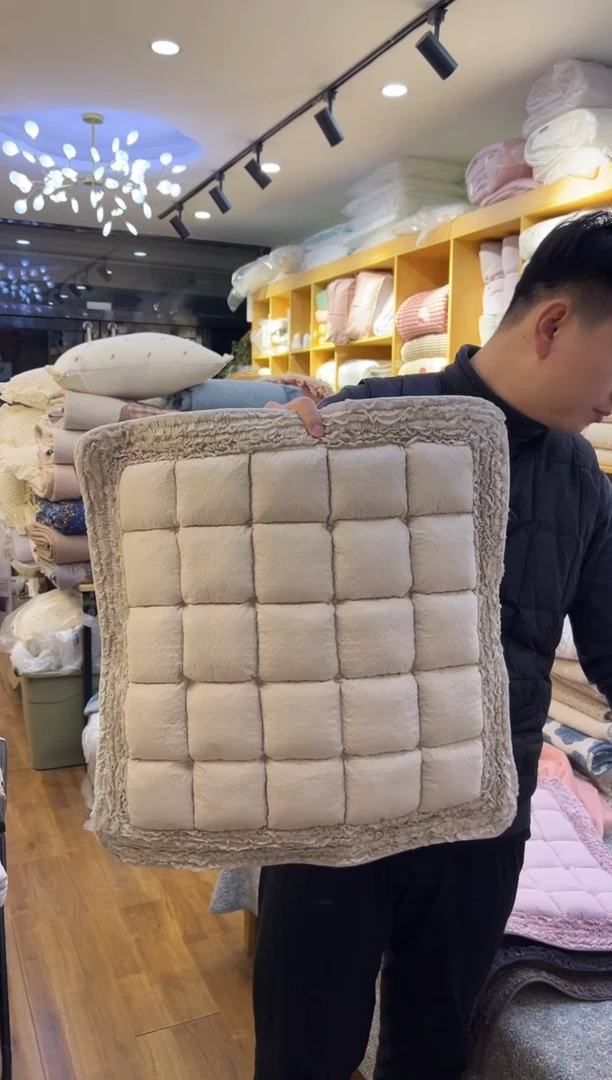 棉外贸坐垫 米色  39